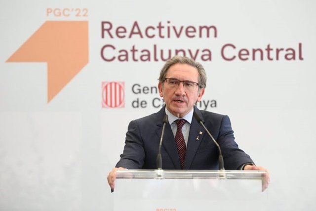 El conseller de Economía y Hacienda de la Generalitat, Jaume Giró, durante su intervención.