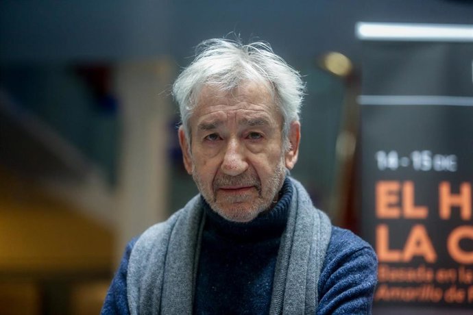 José Sacristán en la presentación de la obra El hijo de la cómica, en el Cine Doré de la Filmoteca Nacional, a 2 de diciembre de 2021, en Madrid (España). 