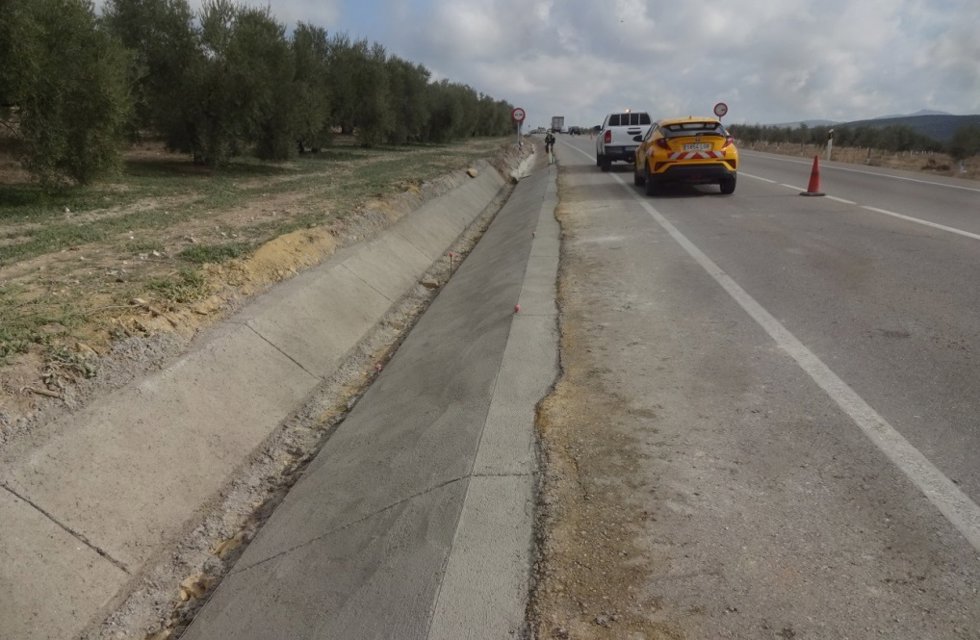 La Junta anuncia el arreglo del tramo de la A-318 a su paso por Lucena afectado por las fuertes lluvias