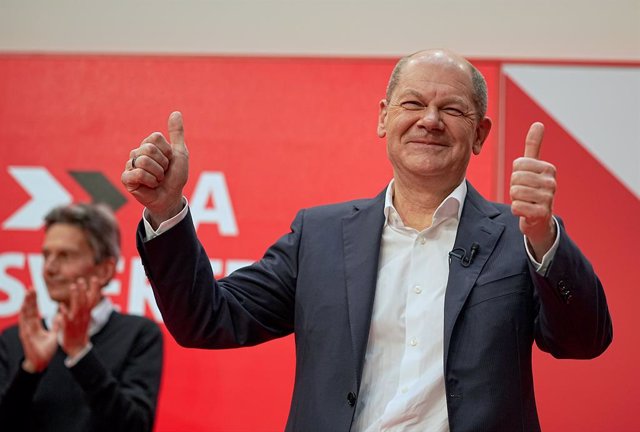 El candidato a canciller del SPD, Olaf Scholz