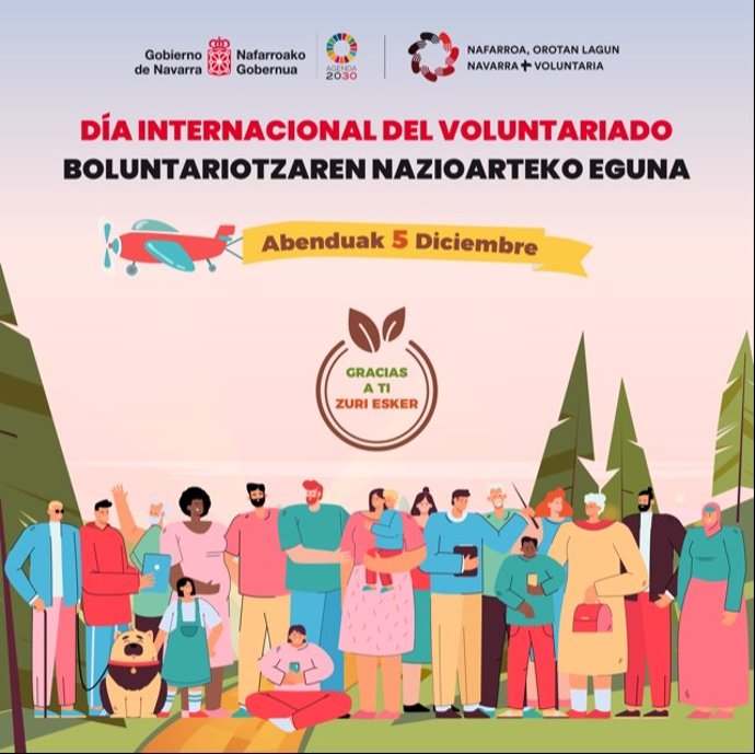 Cartel por el Día Internacional del Voluntariado