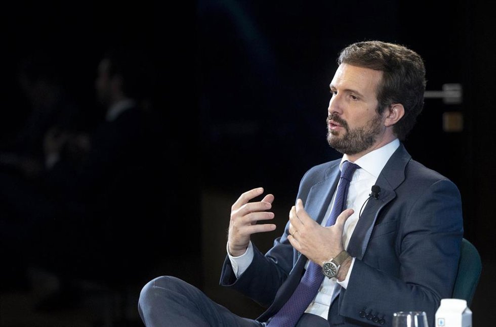 El presidente del PP, Pablo Casado.