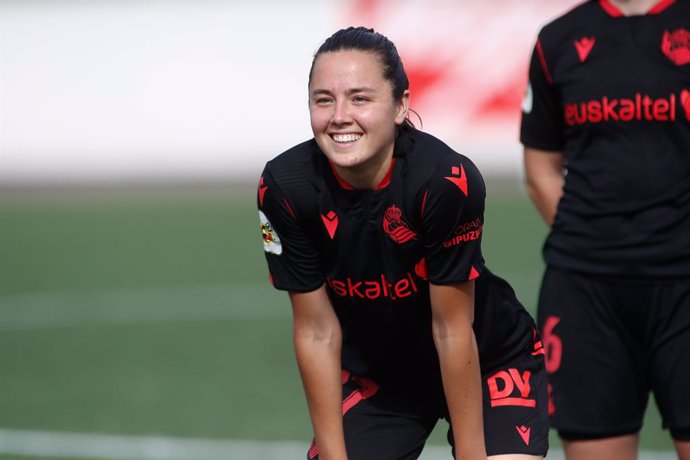 Archivo - Amaiur Sarriegi of Real Sociedad pose for photo during the spanish women league, Primera Iberdrola, football match played between Rayo Vallecano and Real Sociedad at Ciudad Deportiva Rayo Vallecano on may 15, 2021, in Madrid, Spain.