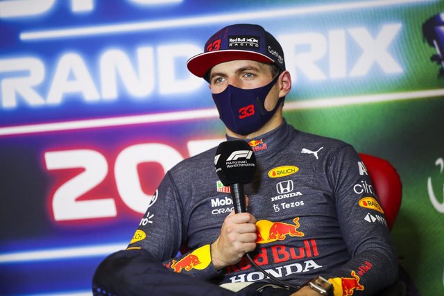 VERSTAPPEN Max (ned), Red Bull Racing Honda RB16B, portrait, press conference during the Formula 1 stc Saudi Arabian Grand Prix 2021, 21th round of the 2021 FIA Formula One World Championship from December 3 to 5, 2021 on the Jeddah Corniche Circuit, in J