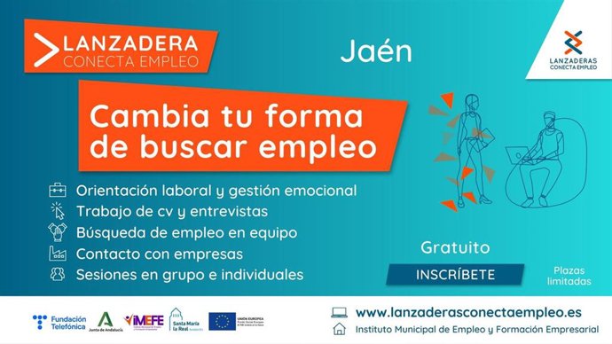 El Ayuntamiento de Jaén informa de que se abre el plazo para la inscripción en una nueva Lanzadera Conecta Empleo de Jaén