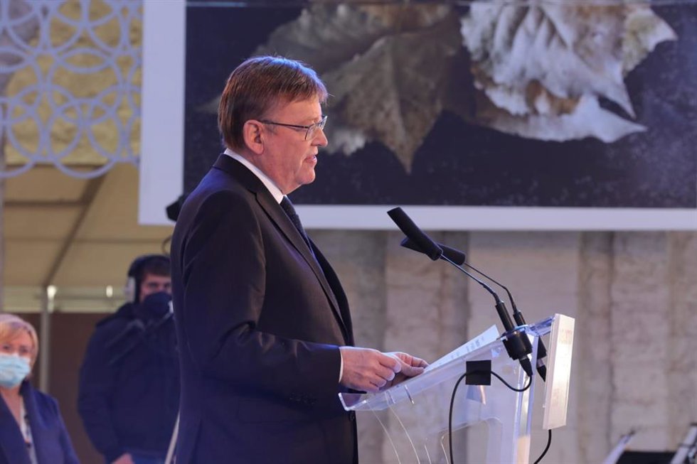 Puig en su discurso el Día de la Constitución