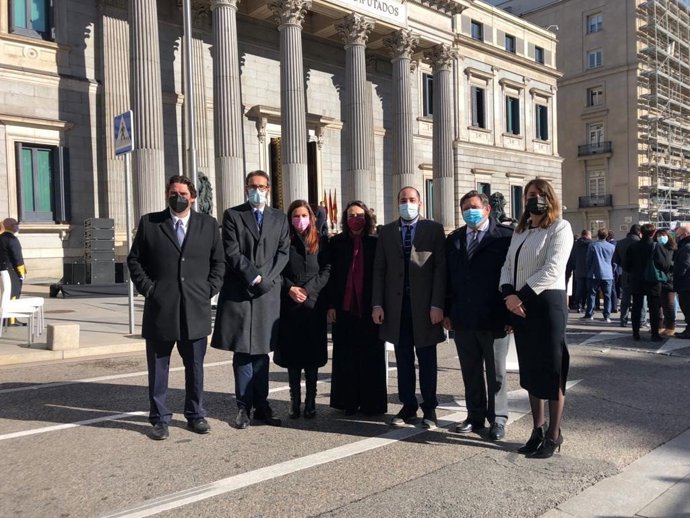 El Diputado Nacional Y Secretario De Organización Del PSOE De Castilla-La Mancha, Sergio Gutiérrez, En El Acto De Conmemoración Del 43 Aniversario De La Constitución, En El Congreso De Los Diputados.