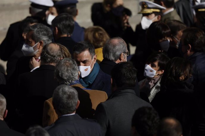 El presidente del Gobierno, Pedro Sánchez, en el acto institucional por el Día de la Constitución en el Congreso de los Diputados, a 6 de diciembre de 2021.