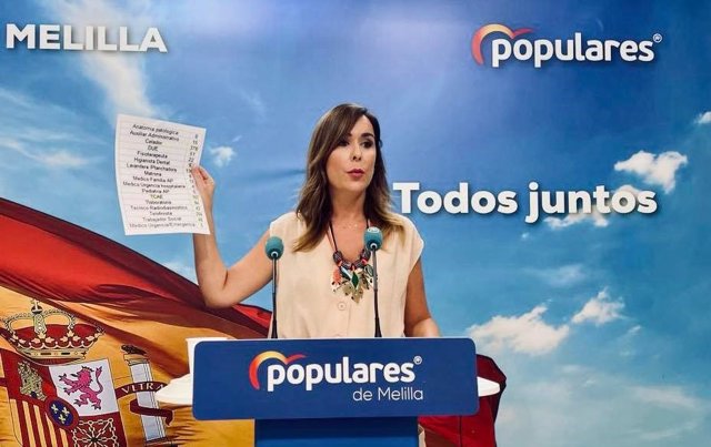 La diputada del PP en la Asamblea de Melilla Paz Velázquez.