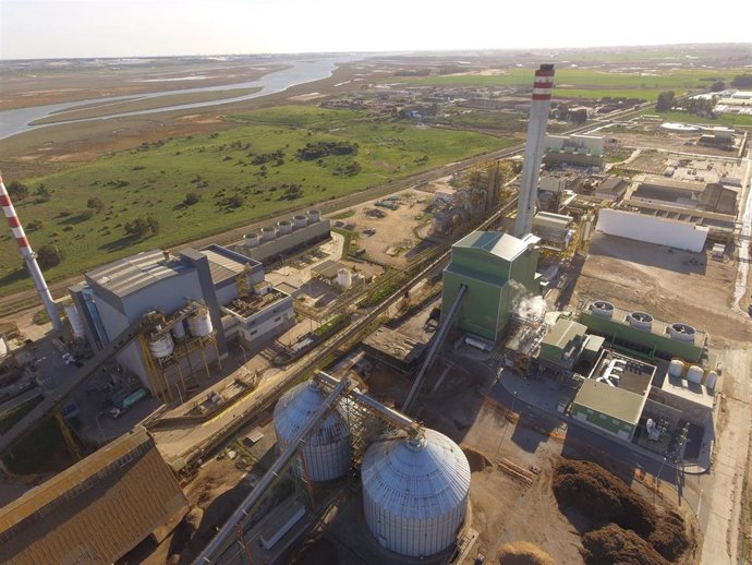 Imagen general de la planta de Ence en Huelva.