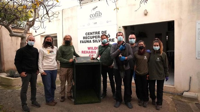 Miembros del Centro de Recuperación de la Fauna Silvestre de Baleares.