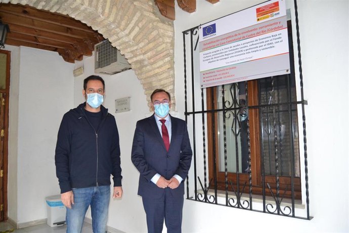 El delegado de Medio Natural de la Diputación de Córdoba, Francisco Palomares, en su visita a Castro del Río.