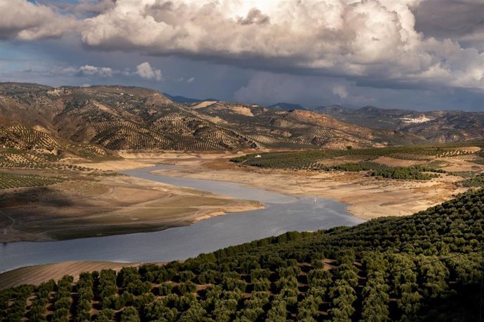 Embalse de Iznájar, Cordoba, Andalucía, España.