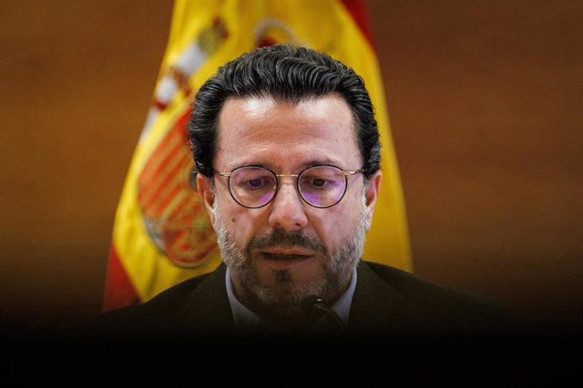 El consejero de Economía, Hacienda y Empleo del Ejecutivo regional, Javier Fernández-Lasquetty, en rueda de prensa