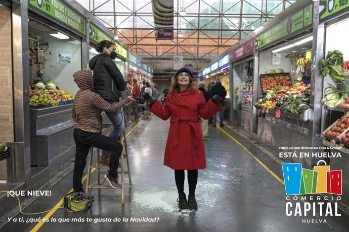 Cartel del spot de la campaña navideña para el comercio local.