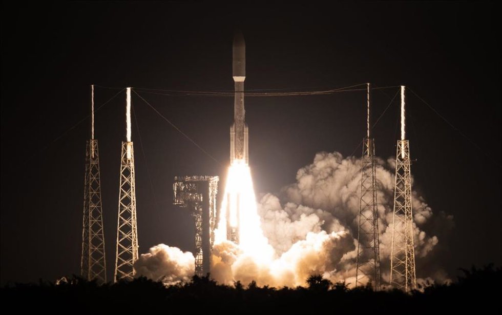 Despegue del satélite Laser Communications Relay Demonstration (LCRD)
