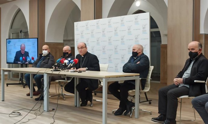 Rueda de prensa de José Ignacio Munilla, hasta ahora obispo de San Sebastián.