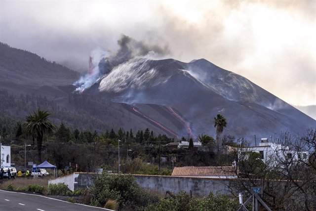 El volcán de La Palma.