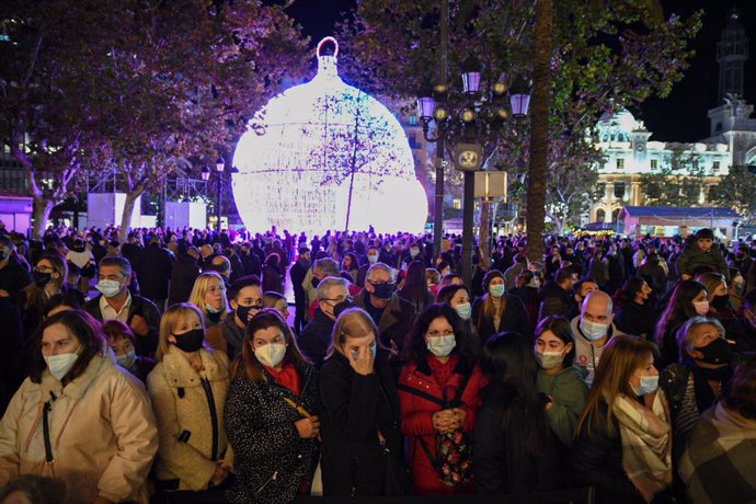 Encesa de les llums de Nadal a Valncia