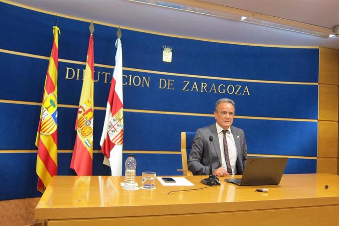 El presidente de la Diputación Provincial de Zaragoza, Juan Antonio Sánchez Quero.
