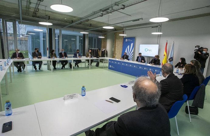 Reunión del Consello Galego de Universidades en el Edificio Fontán del Gaiás