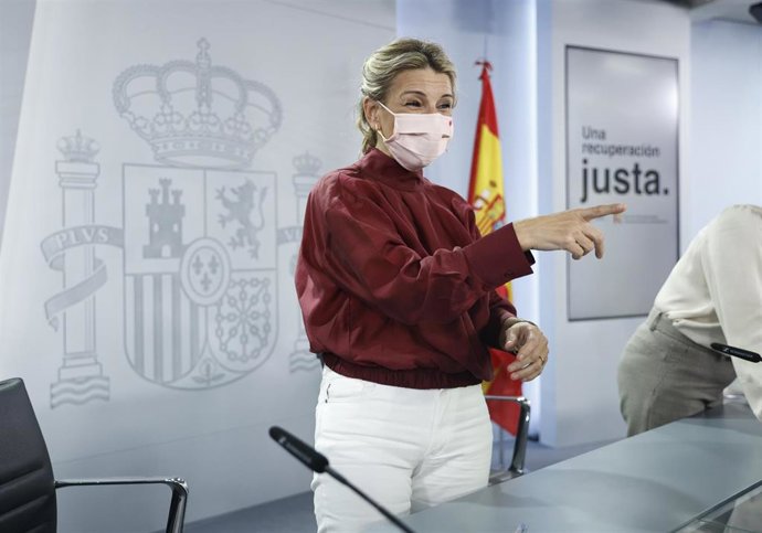 La vicepresidenta segunda y ministra de Trabajo y Economía Social, Yolanda Díaz.