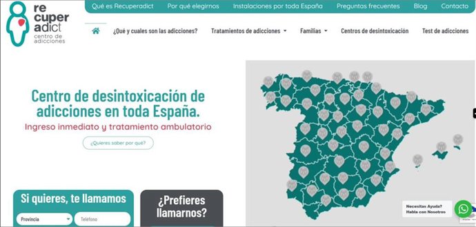 Centros de adicciones.