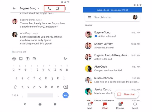 Nueva función de Google que permite realizar llamadas de audio y voz en Gmail