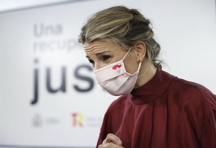 La vicepresidenta segunda y ministra de Trabajo y Economía Social, Yolanda Díaz, en una imagen de archivo.