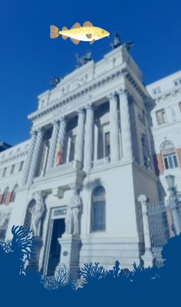 Oceana coloca un bacalao virtual sobre el Ministerio de Agricultura, Pesca y Alimentación