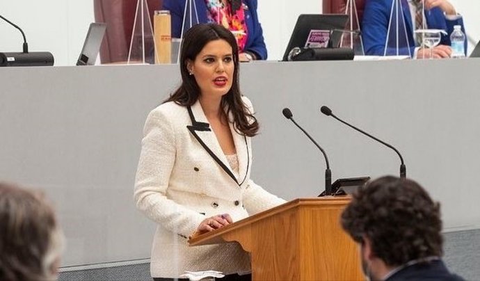 Foto de archivo de la diputada del Grupo Parlamentario Popualar, Miriam Guardiola, en el Pleno de la Asamblea Regional