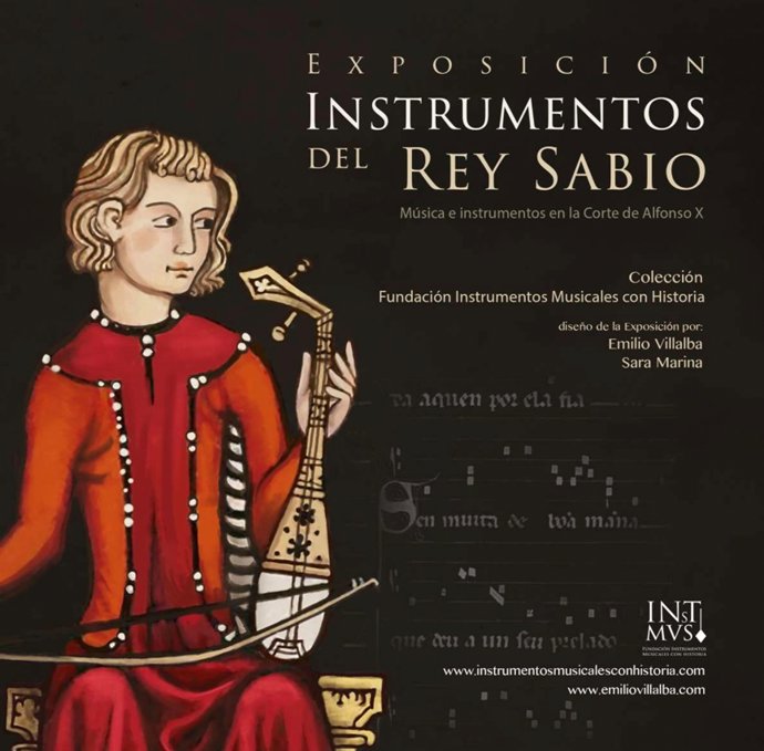 Cartel de la exposición Instrumentos del rey Sabio. Música e instrumentos en la corte de Alfonso X
