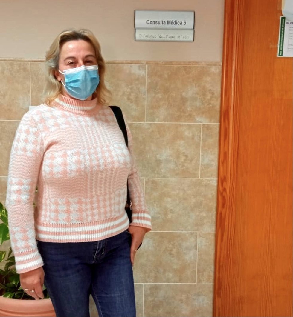 La secretaria de sanidad del PSOE de Lanjarón (Granada), Marisol Lozano.
