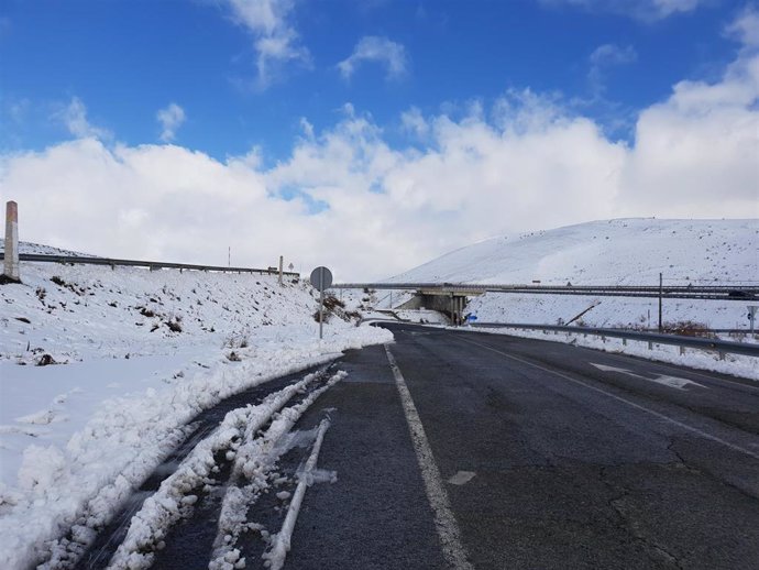 Archivo - Nieve en Cantabria