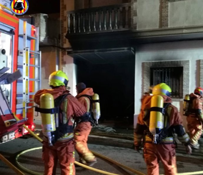 Actuación de los Bomberos en Riba-roja