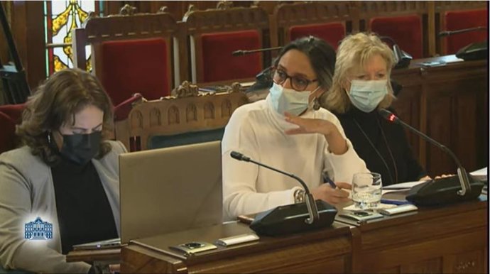 La consejera de Presidencia, Rita Camblor, comparece en la Junta General.