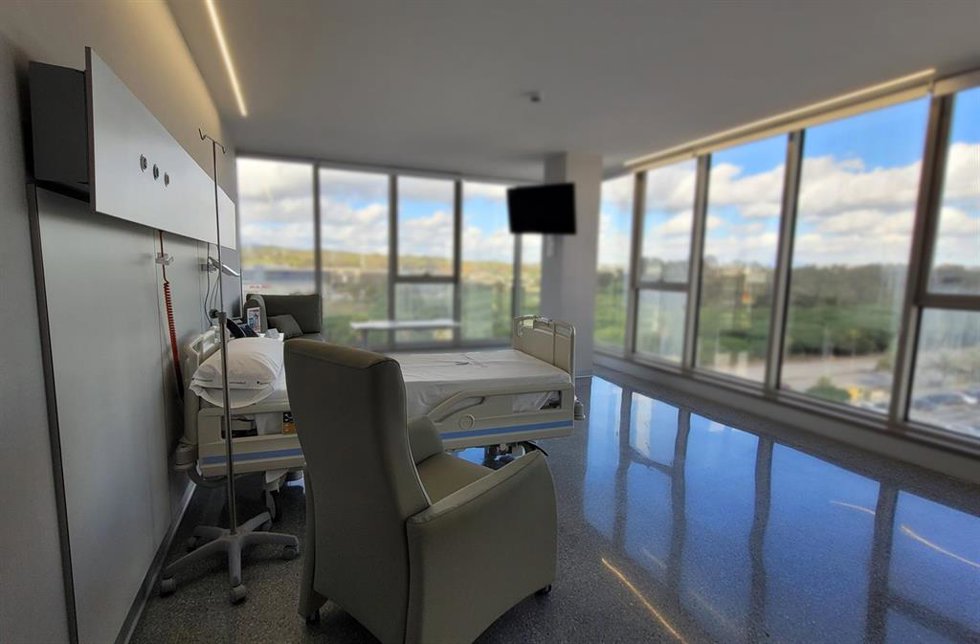 Habitación de una de las nuevas plantas en funcionamiento en Quirónsalud Campo de Gibraltar