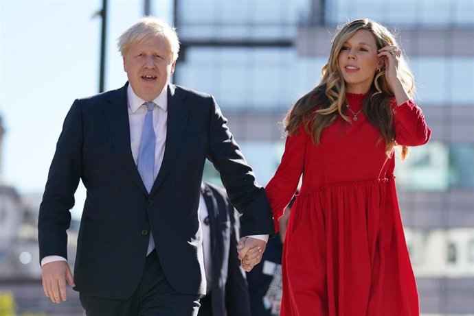 Archivo - Boris Johnson y su mujer, Carrie