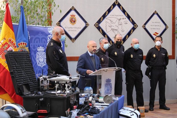 El subdelegado del Gobierno en Málaga, Javier Salas, en rueda de prensa