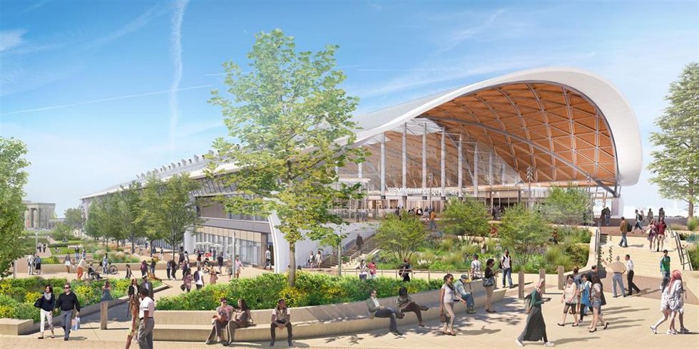 Archivo - Futura estación de tren en Birmingham