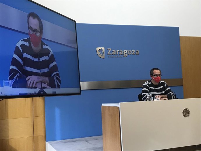 El concejal del grupo municipal de ZeC en el Ayuntamiento de Zaragoza, Alberto Cubero