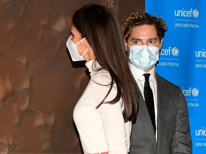 David Bisbal ha coincidido con la Reina en el aniversario de UNICEF