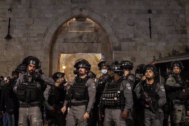 Archivo - Policía de Israel durante una protesta en Jerusalén