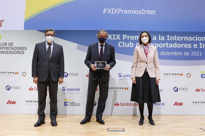 Entrega del premio a la internacionalización 2021