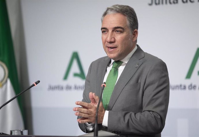 El consejero de Presidencia y portavoz del Gobierno Andaluz, Elías Bendodo.