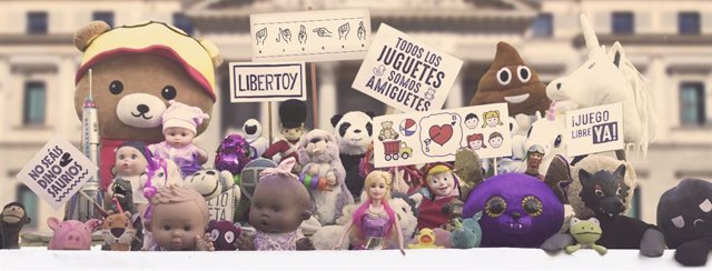 Imagen de la campaña de UNAF 'Ni jugueto, ni jugueta'