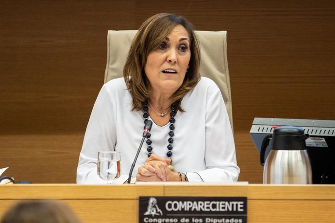 Archivo - La secretaria general de Formación Profesional del Ministerio de Educación y FP, Clara Sanz, en una comparecencia en la Comisión de Educación y Formación Profesional del Congreso el pasado 28 de octubre de 2021
