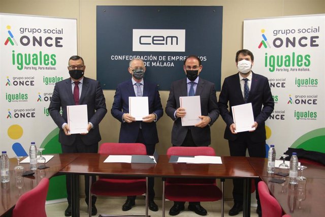 CEM y Grupo Social ONCE firman un acuerdo para impulsar en Málaga acciones de inserción laboral de personas con discapacidad