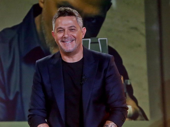 El cantante Alejandro Sanz, durante la presentación de su nuevo disco Sanz