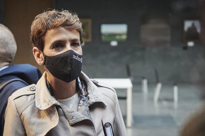 Archivo - La presidenta del Gobierno de Navarra, María Chivite.